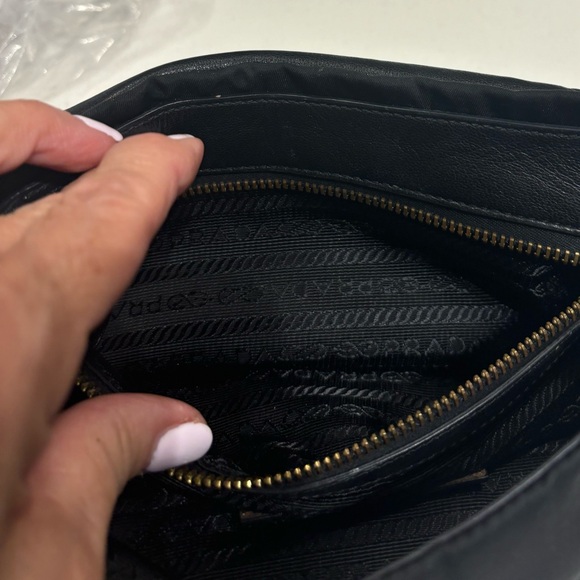 Prada black nylon Whip Pietre jewel gem shoulder bag with buckle - Picture 14 of 14